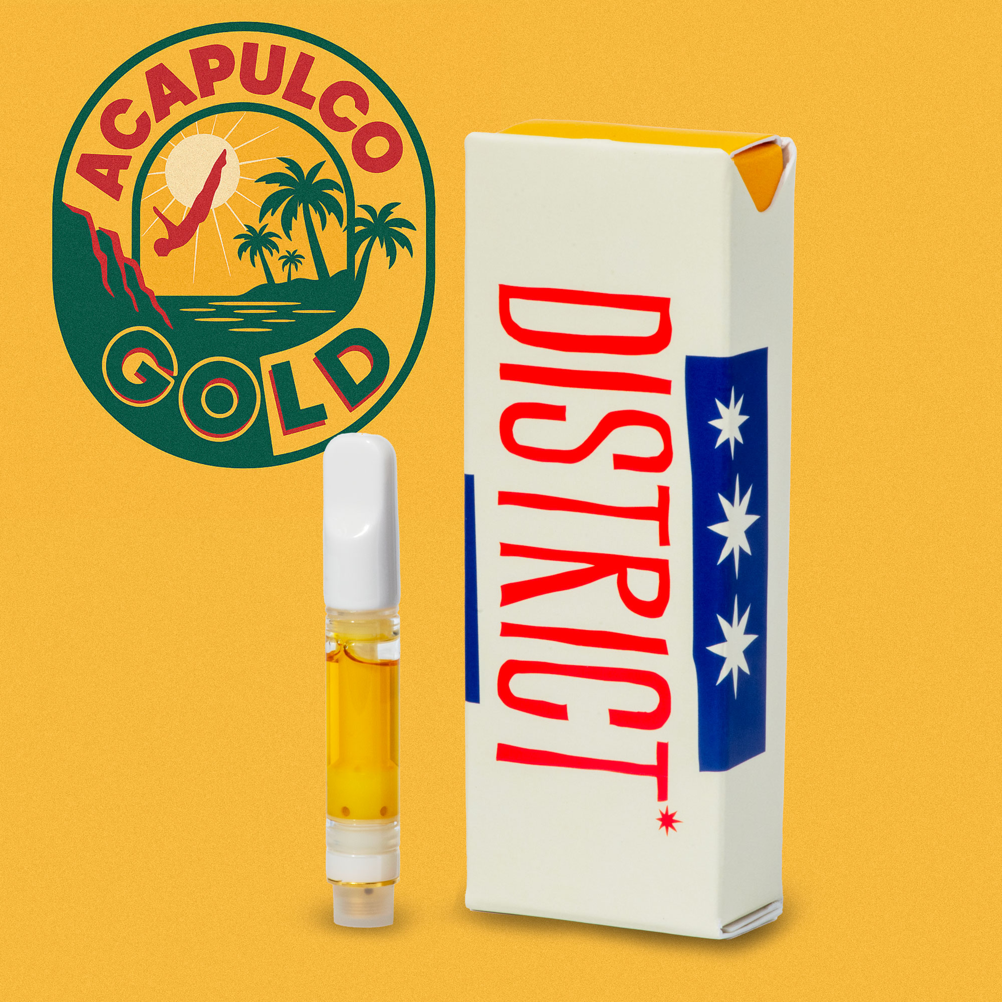 Photograph of product: Acapulco Gold Distillate Vape Cartridge