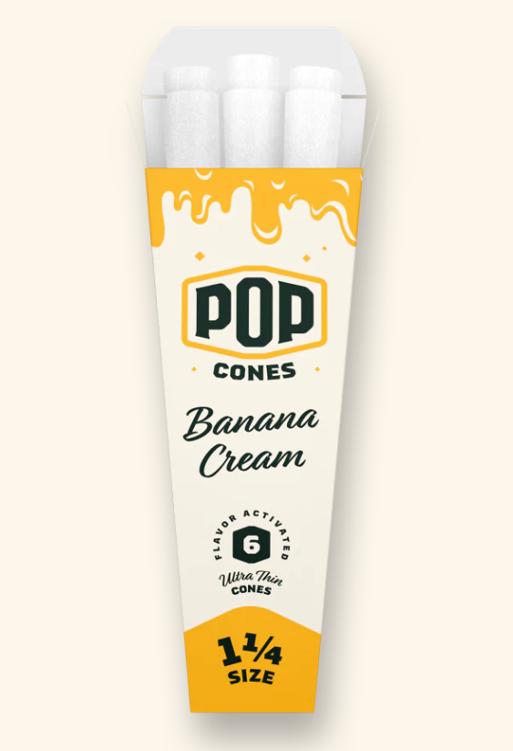 Photograph of product: POP Cones - Banana Cream 1-1/4"