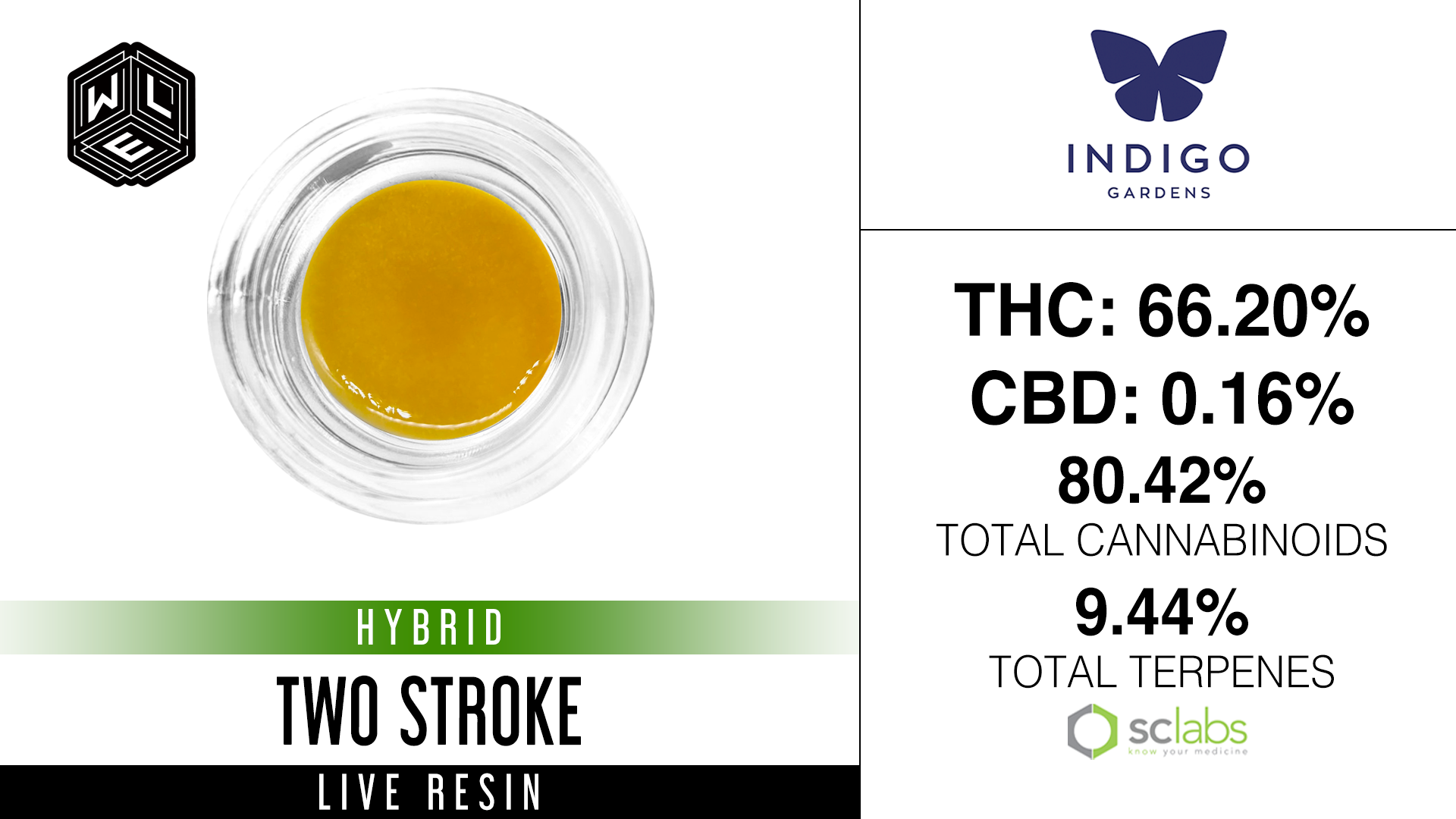 Photograph of product: WLE - Two Stroke (H) - Live Resin Sugar Sauce 1g