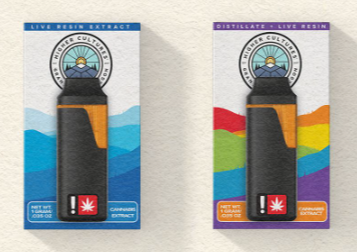 Photograph of product: Higher Cultures AIO Frozen Sangria All-In-One Distillate + Live Resin Cartridge