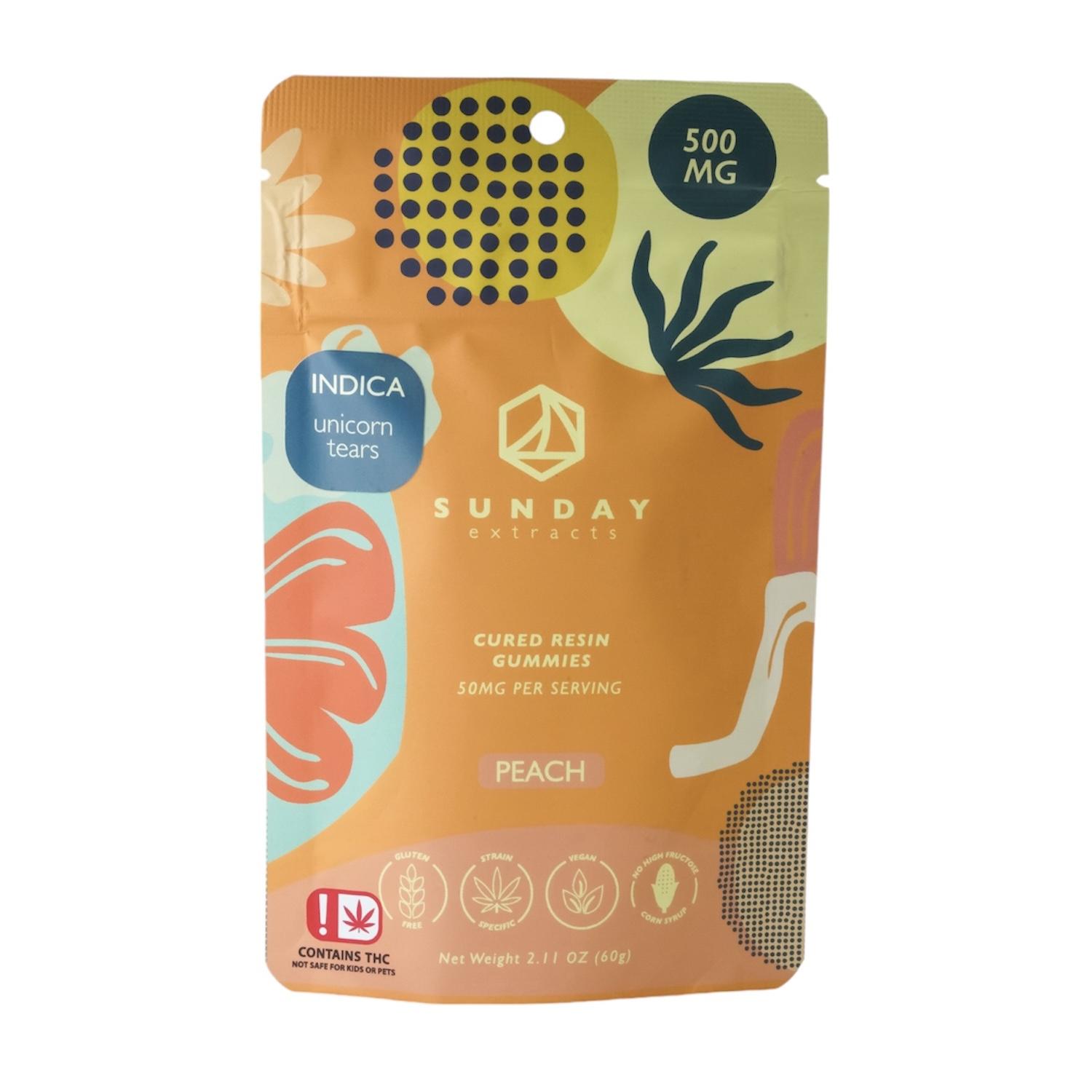 Photograph of product: GUMMIES SE UNICORN TEARS (IH) PEACH GUMMIES