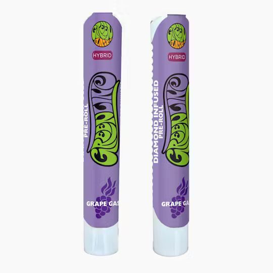 Photograph of product: Grape Gas - Diamond Infused Pre-Roll - 