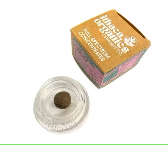 Photograph of product: Ithaca Organics | Lilac Diesel GMO | Temple Ball | 1g