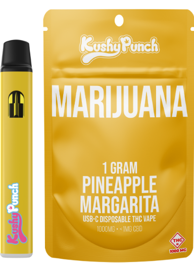 Photograph of product: KUSHY PUNCH 1G PINEAPPLE MARGARITA DISPOSABLE-HYBRID