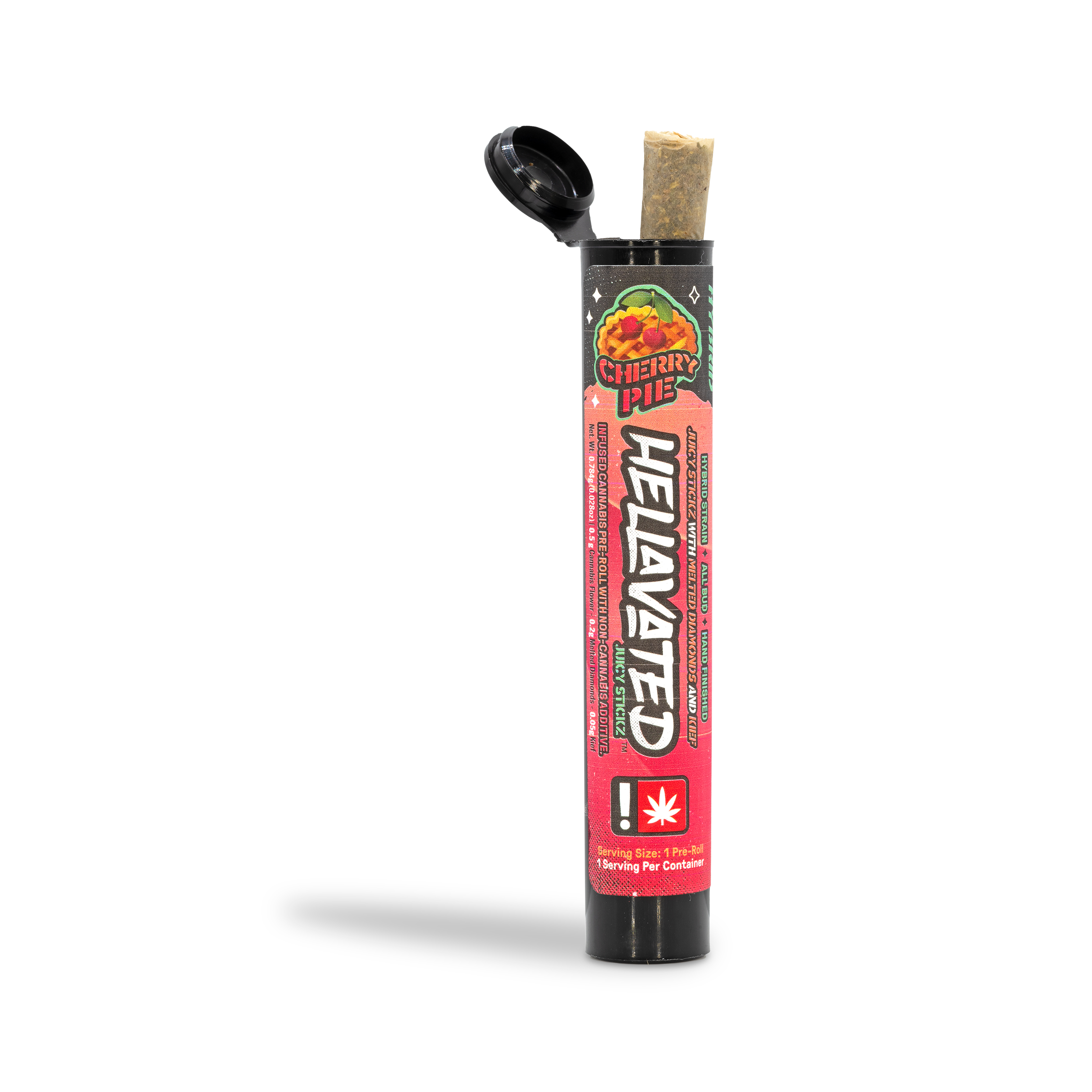 Photograph of product: Hellavated - Cherry P!e Infused Preroll