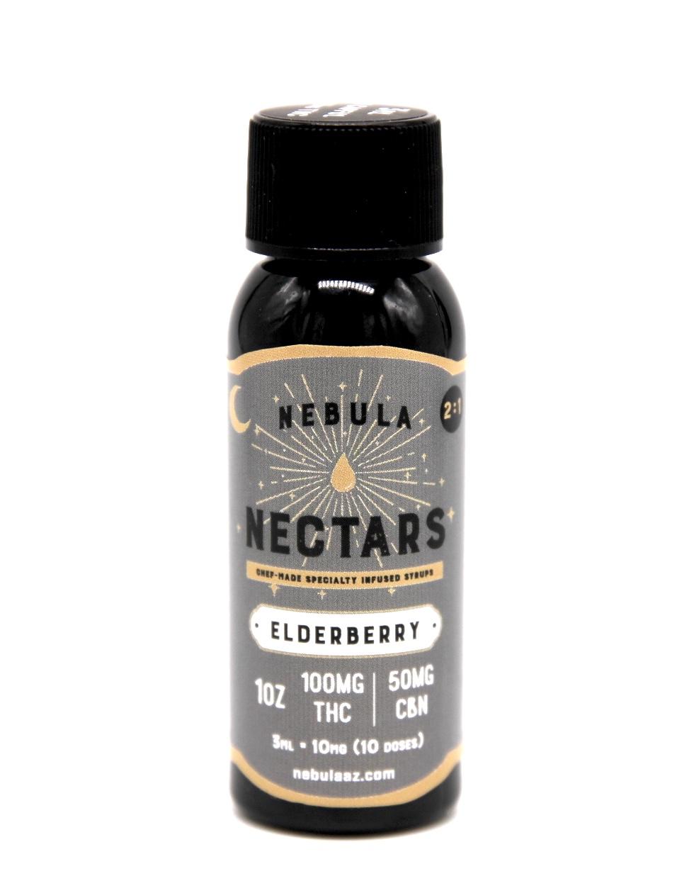 Photograph of product: Nebula Nectars 2:1 Elderberry 100mg TH-oui 50mg CBN