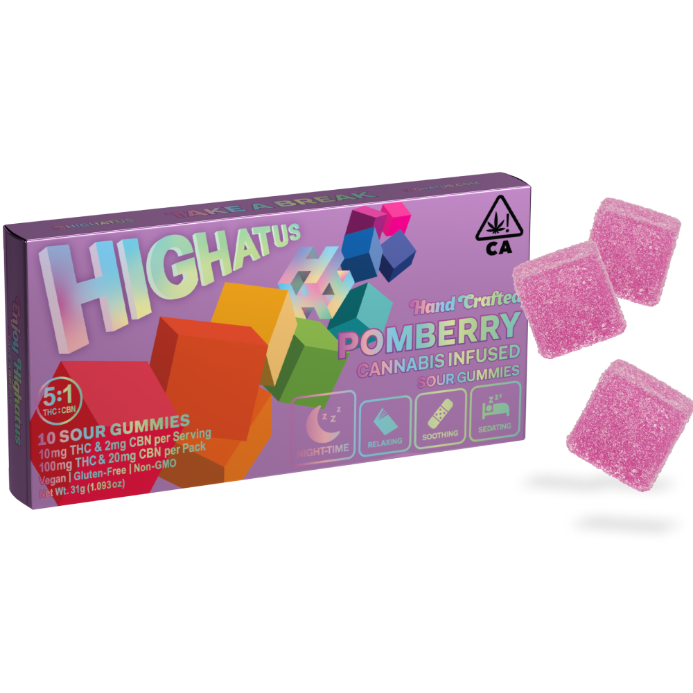 Photograph of product: POMBERRY 100MG 10 PACK GUMMIES