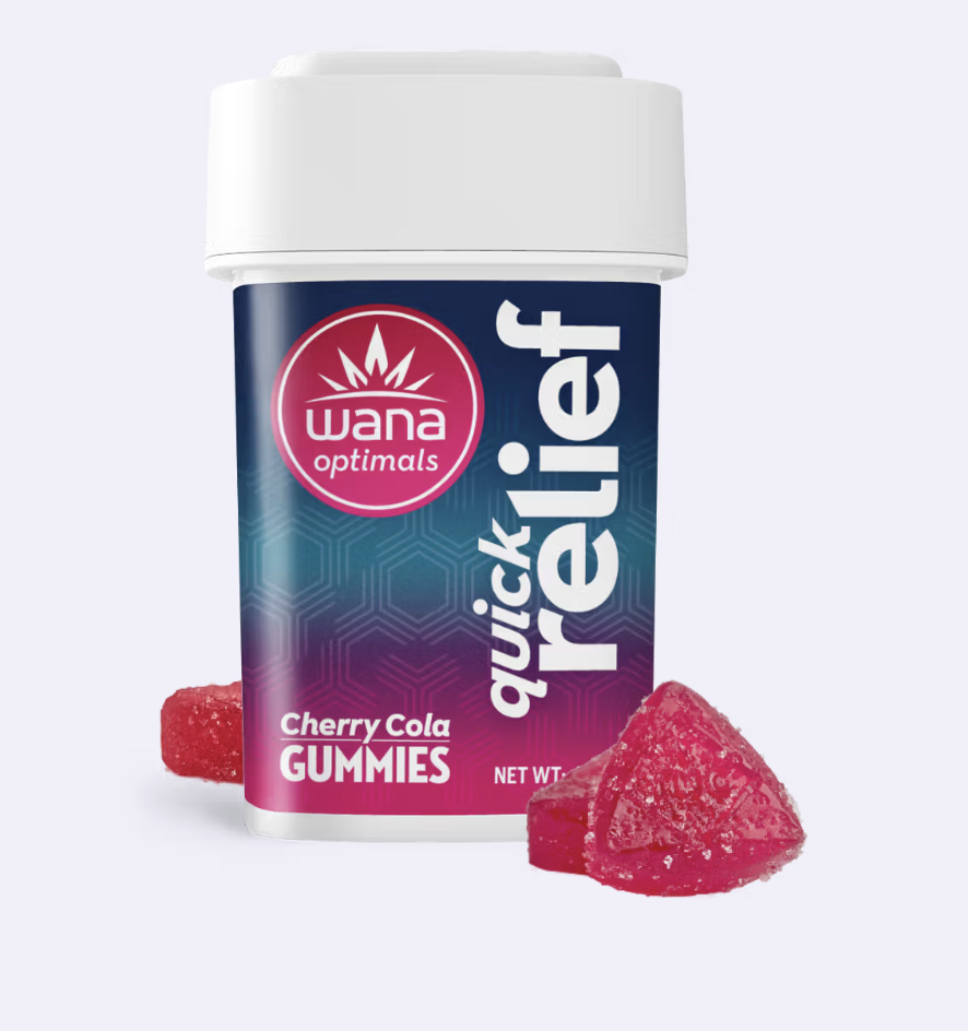 Photograph of product: WANA OPTIMALS QUICK RELIEF 10 PK 1:1:1 CBC:CBG 50MG