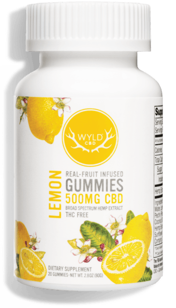 Photograph of product: Edible Gummies Wyld Lemon CBD - 500mg - NWC