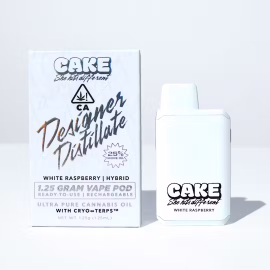 Photograph of Product: Cake | White Raspberry - 1.25 Grams - Hybrid - Designer Distillate