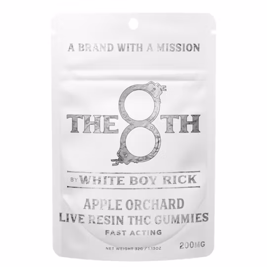Photograph of product: REC White Boy Rick Live Resin Gummies 200mg - Apple Orchard