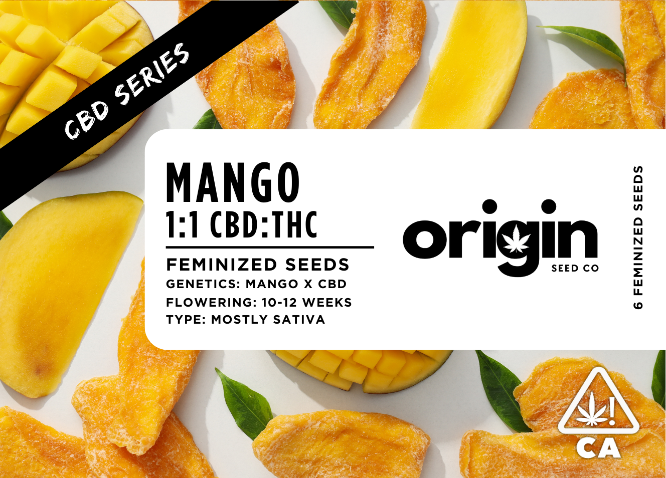 Photograph of product: Feminized 6pk - Mango 1:1 (CBD Series)