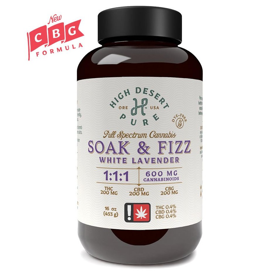 Photograph of product: Soak n' Fizz "White Lavender" 1:1:1 Infused Bath Salts | 16oz