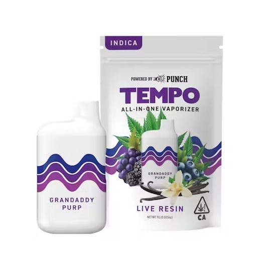 Photograph of product: Grandaddy Purp LR Disposable 1g - Dispoable