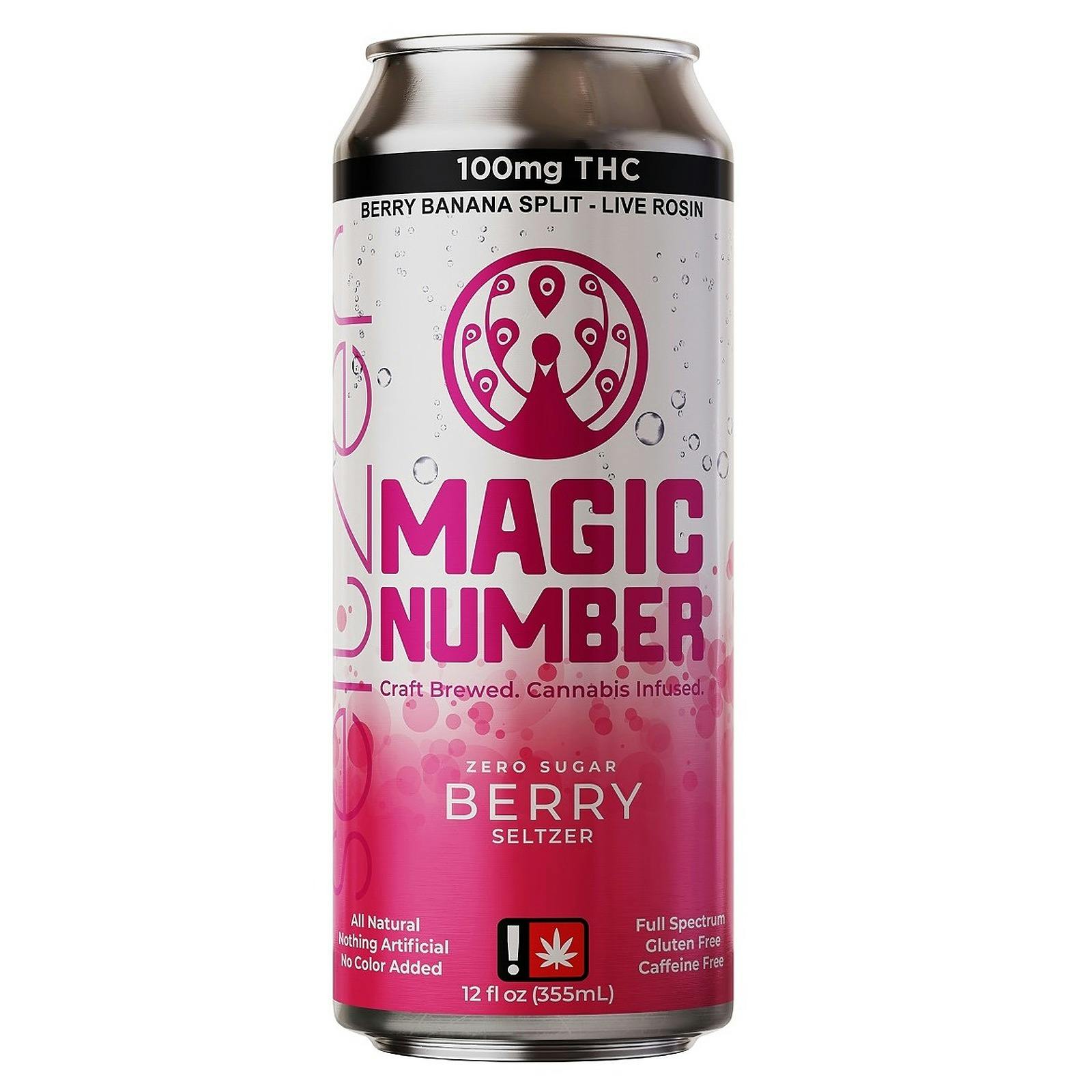 Photograph of product: Magic Number | 100mg | - Berry Seltzer