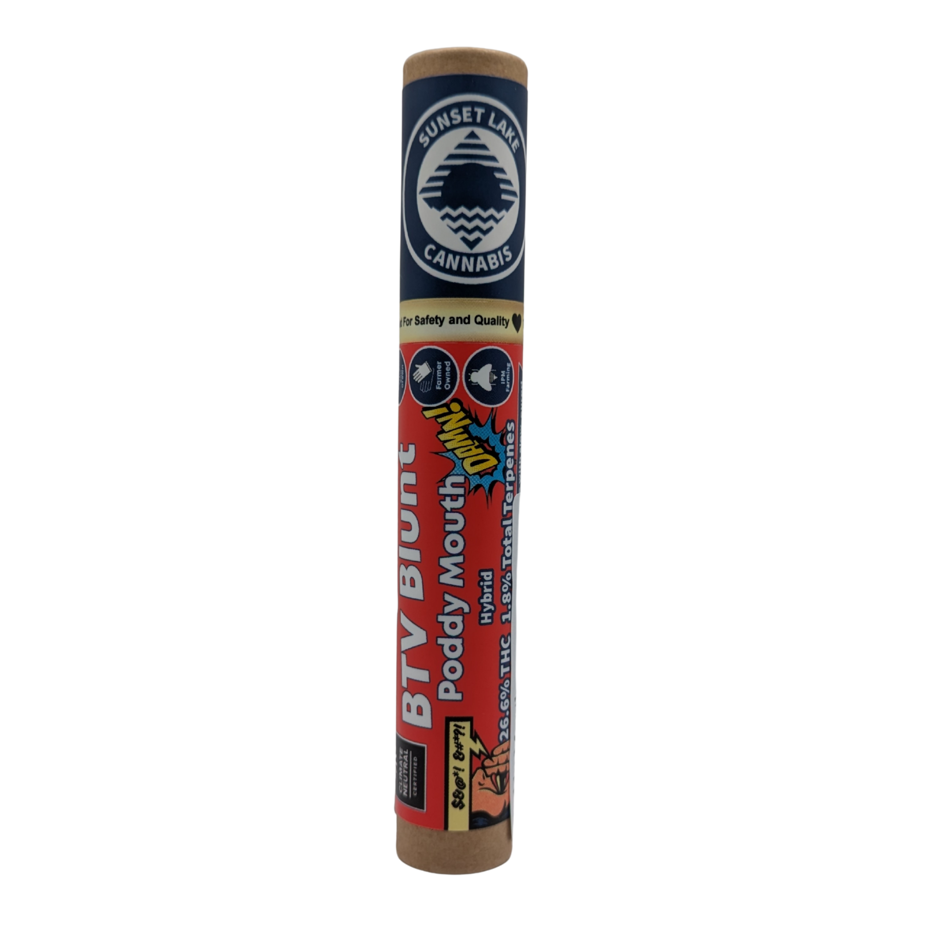 Photograph of product: Poddy Mouth | 1g Hemp Wrapped Blunt |