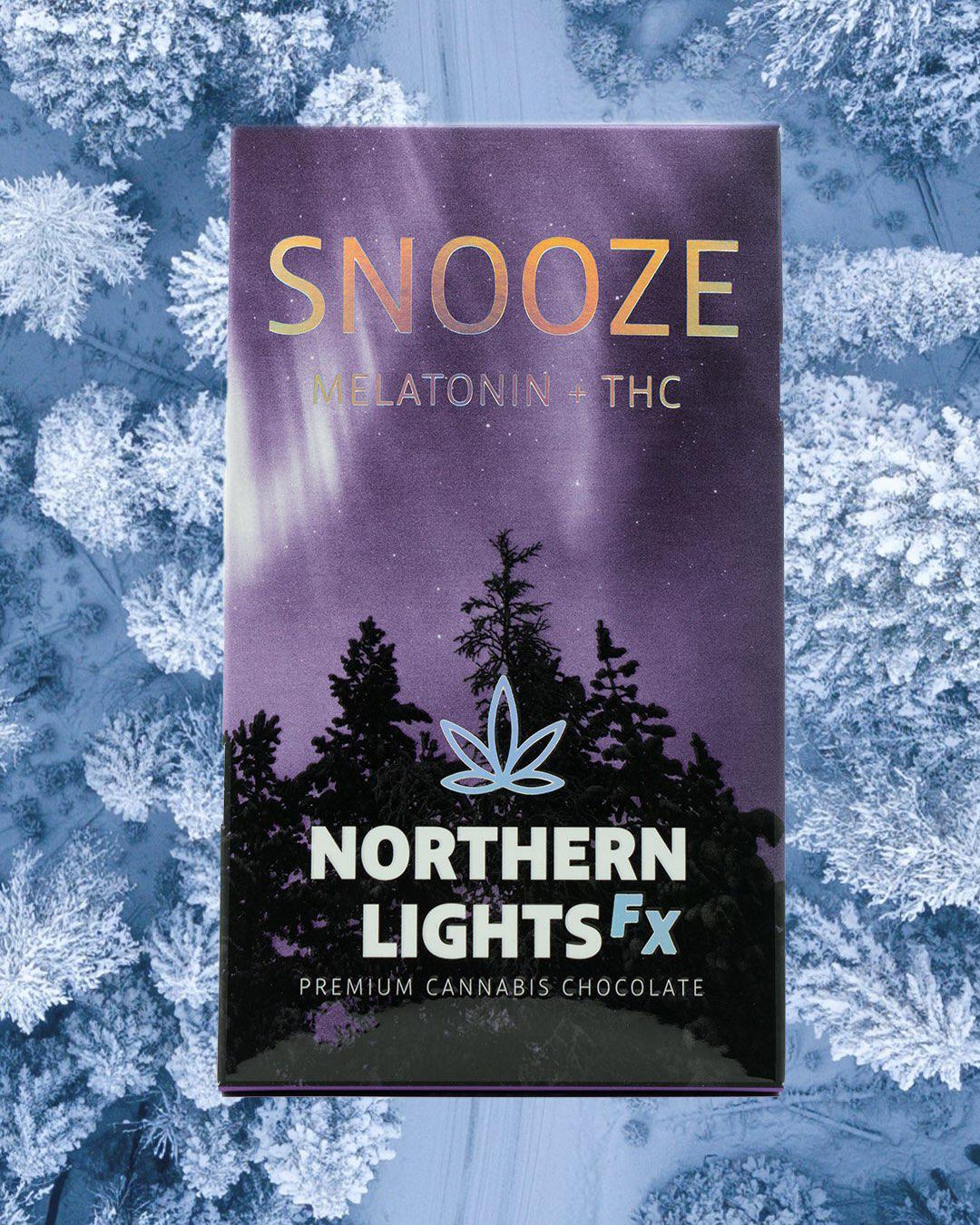 Photograph of product: Snooze Choc, Bar 4:1 CBN/TH-oui