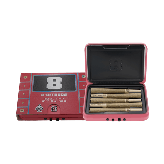 Photograph of product: Pineapple Breeze Oui'd Pre-Rolls 5pk (5g) - 