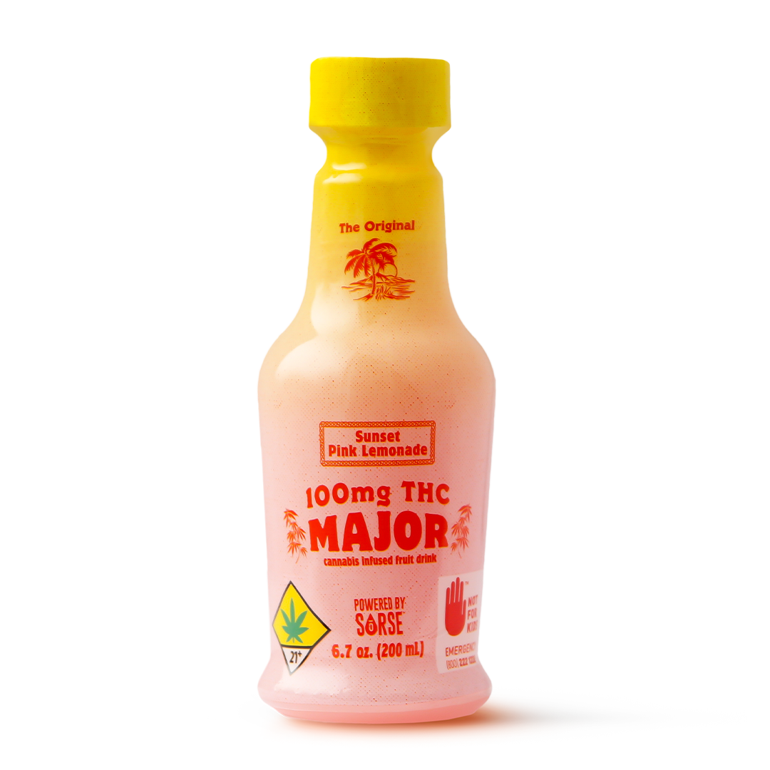 Photograph of product: Major | Pink Lemonade | 6.7oz Fruit Drink | DOH | 100mg TH-oui