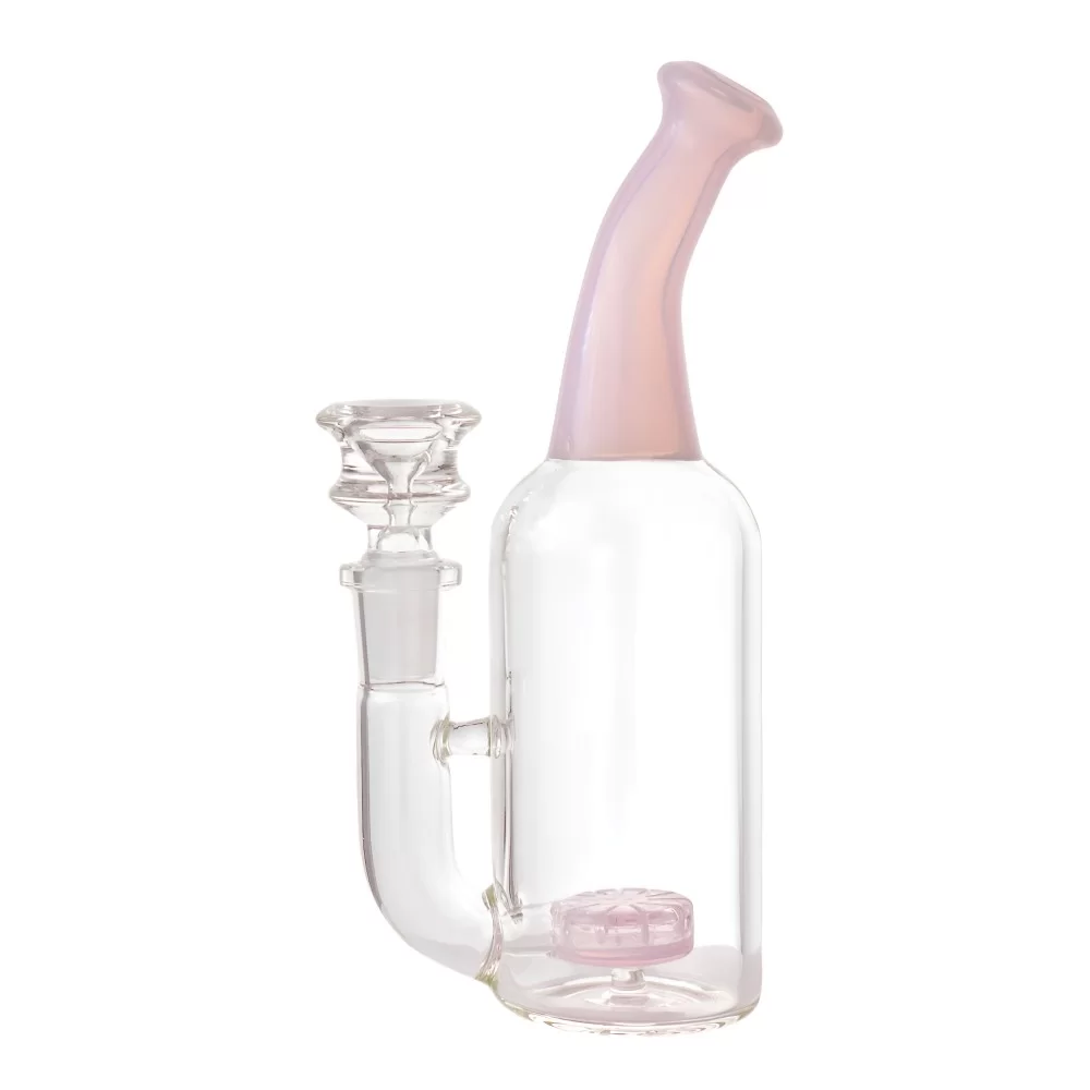 Photograph of product: 6.5" Bottle Shape Showerhead Perc Water Pipe | Pink