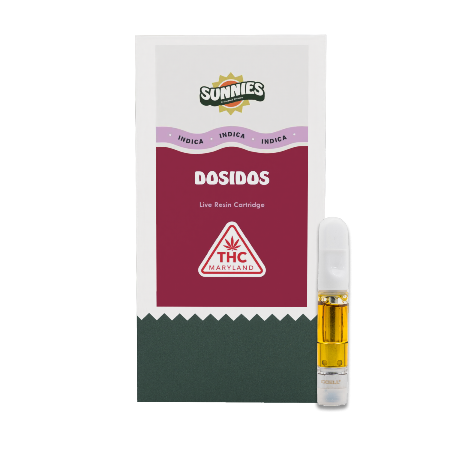 Photograph of product: Dosidos Live Resin Cartridge 0.5g