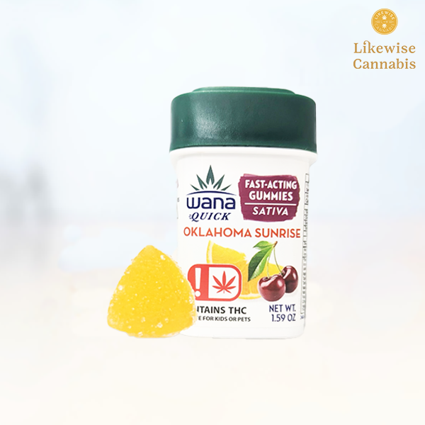 Photograph of product: 10-PACK 100MG OKLAHOMA SUNRISE SATIVA FAST ACTING GUMMIES
