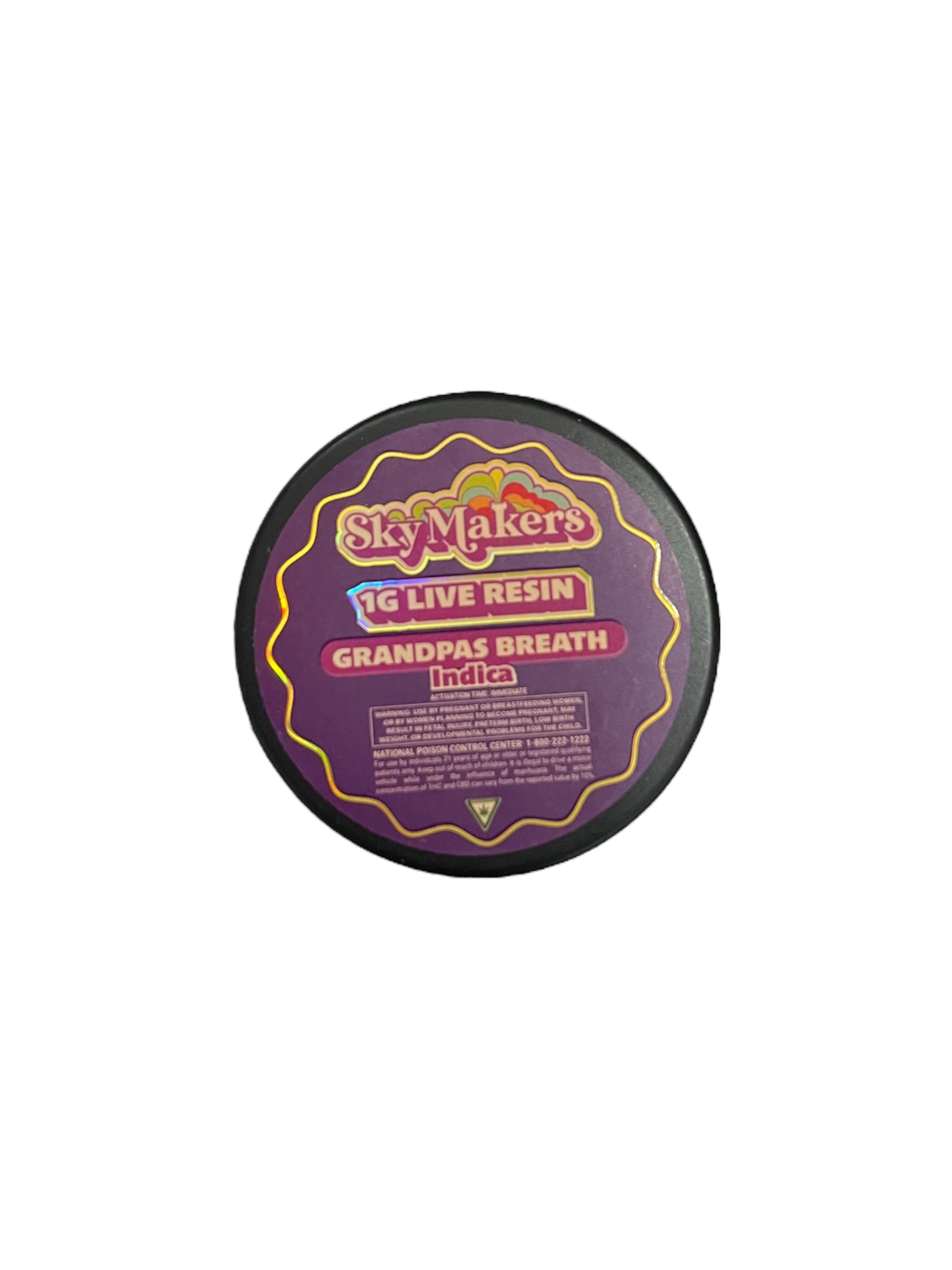 Photograph of product: SKY MAKERS | GRANDPAS BREATH | LIVE RESIN