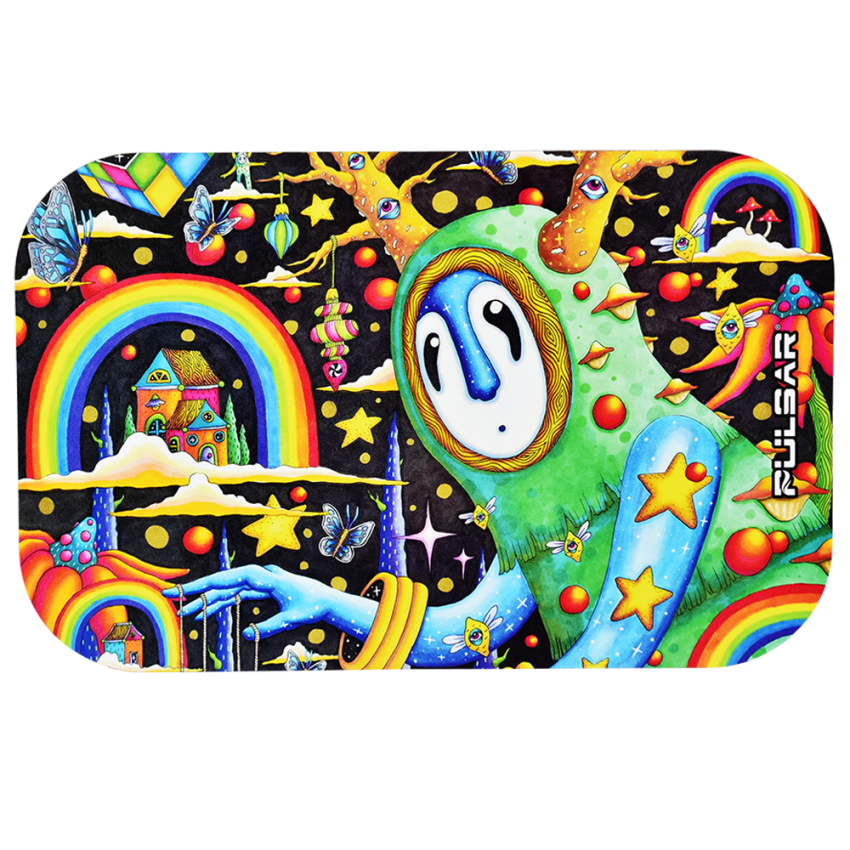 Photograph of product: The World Was Mad Rolling Tray + Lid 11"x14"