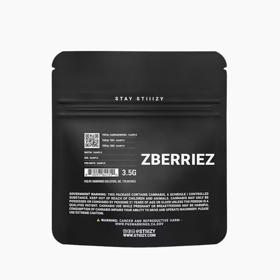 Photograph of product: 3.5G BLACK LABEL - ZBERRIEZ - 