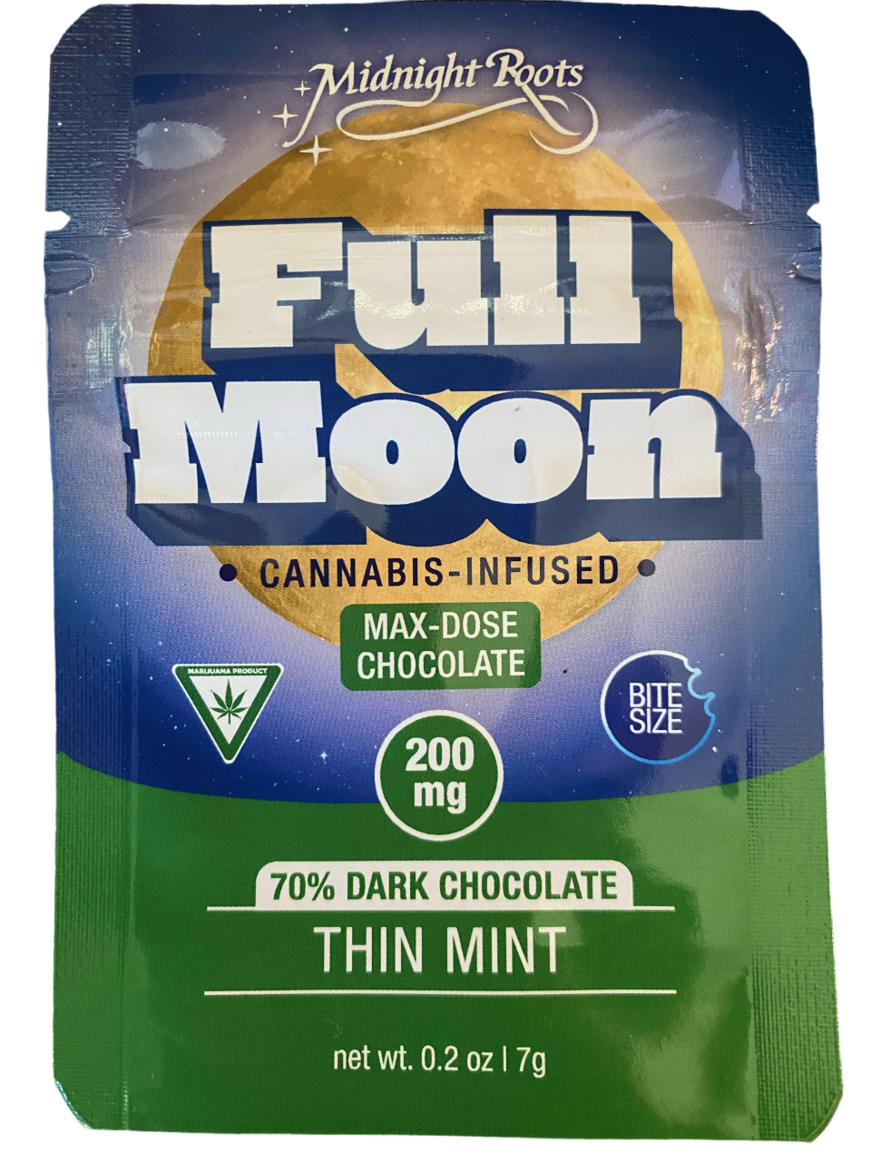 Photograph of product: Midnight Bar Full Moon Thin Mint | 200mg
