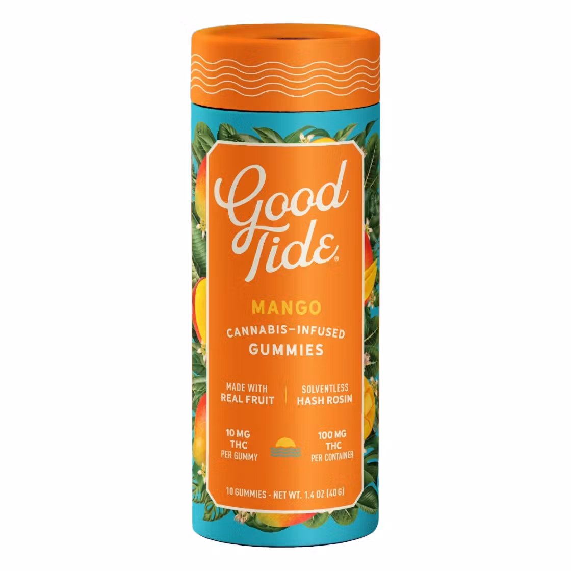 Photograph of product: Good Tide Mango Solventless au chocolat Rosin Gummies