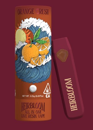 Photograph of product: Heirbloom Orange Crush Live Resin AIO
