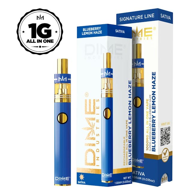 Photograph of product: Blueberry Lemon Haze | 1G Classic AIO
