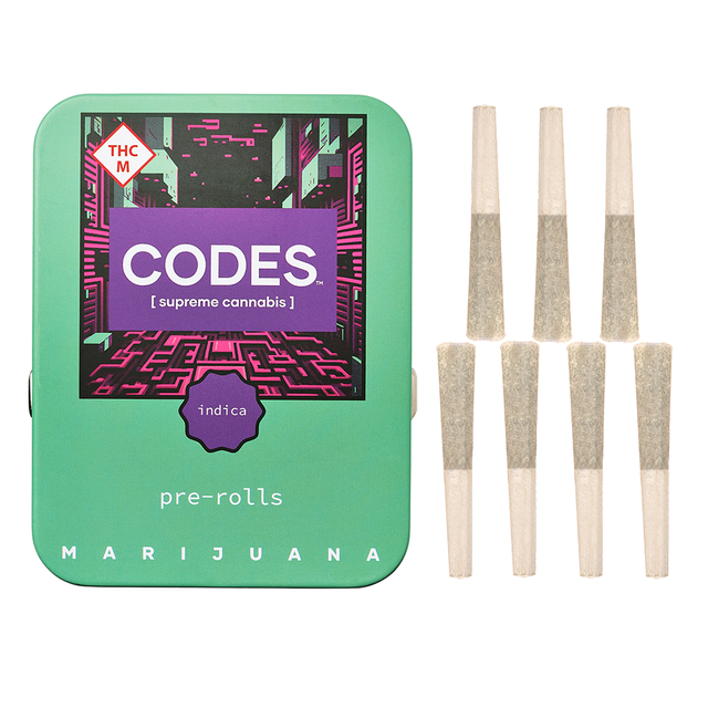 Photograph of product: Codes: Pre-Roll Pack | Pineapple Breeze | 0.5g ea | 7pk