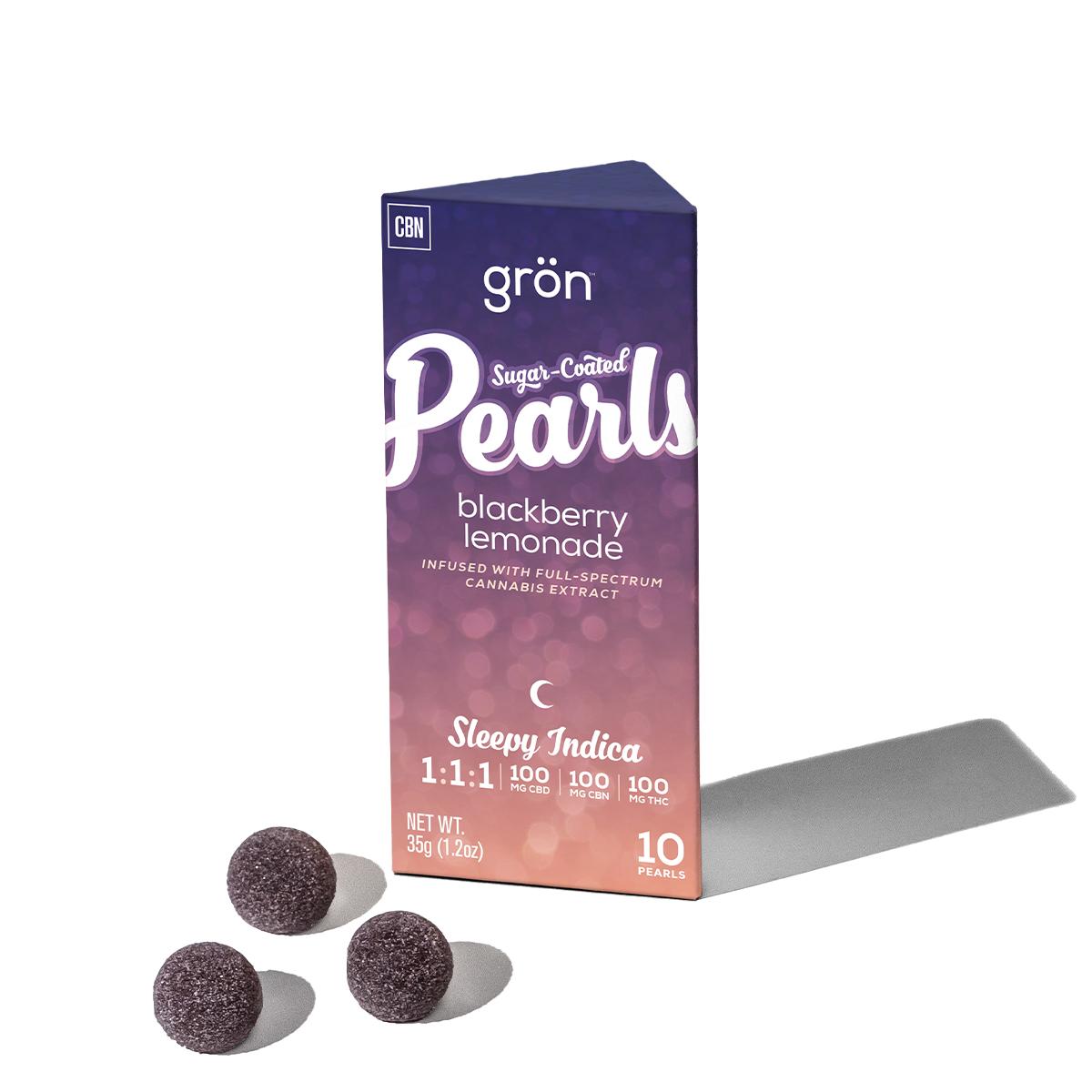 Photograph of product: Gron | Pearls | Blackberry Lemonade 1:1:1 100mg
