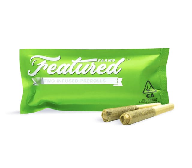 Photograph of product: FF Pineapple Express 2pk Infused Pre-Roll (1g) - 