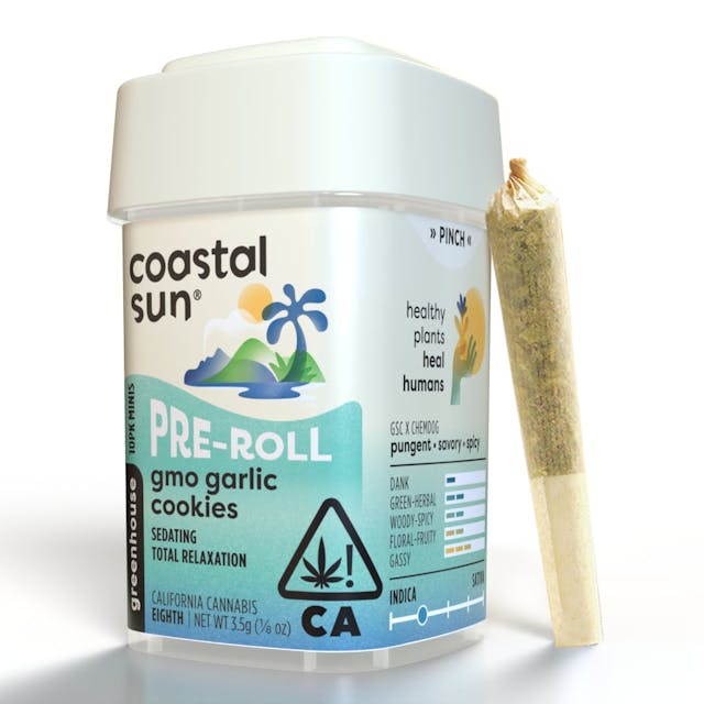 Photograph of product: GMO Garlic Cookies | 10pk Mini Prerolls - 