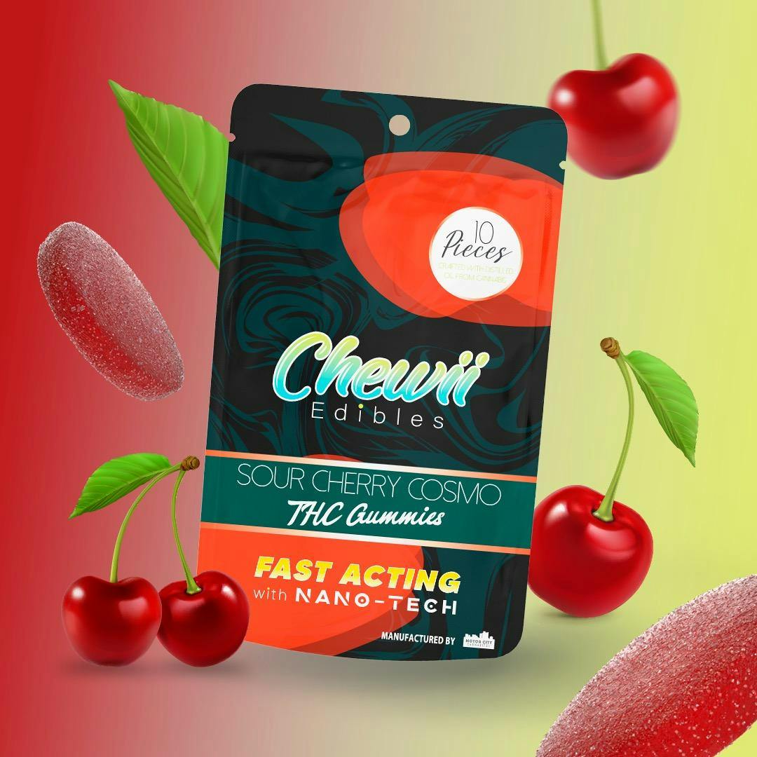 Photograph of Product: Chewii - Sour Cherry Cosmo 200mg