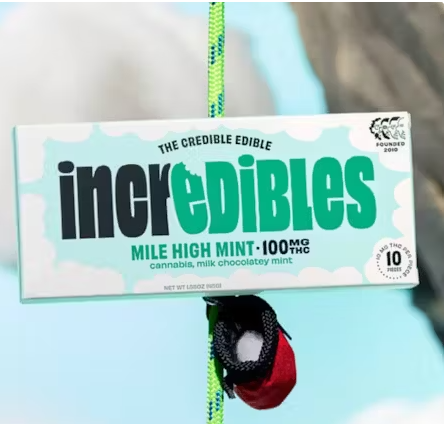 Photograph of product: AGL inc.edibles Mile High Mint Chocolate Bar T92.94 (H) 20 Pack - 00736