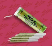 Photograph of product: TRI-MED - SOUR EXPRESS - KWIKEEZ - 5 (0.5G) PREROLLS - 2.5G