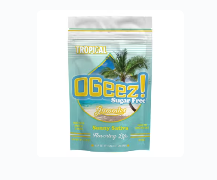 Photograph of product: OGeez - Tropical Sugar Free Sunny Oui'd - 100 MG