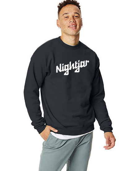 Photograph of product: Sweatshirt | Nightjar Logo Long-Sleeve Crew Neck (Black)