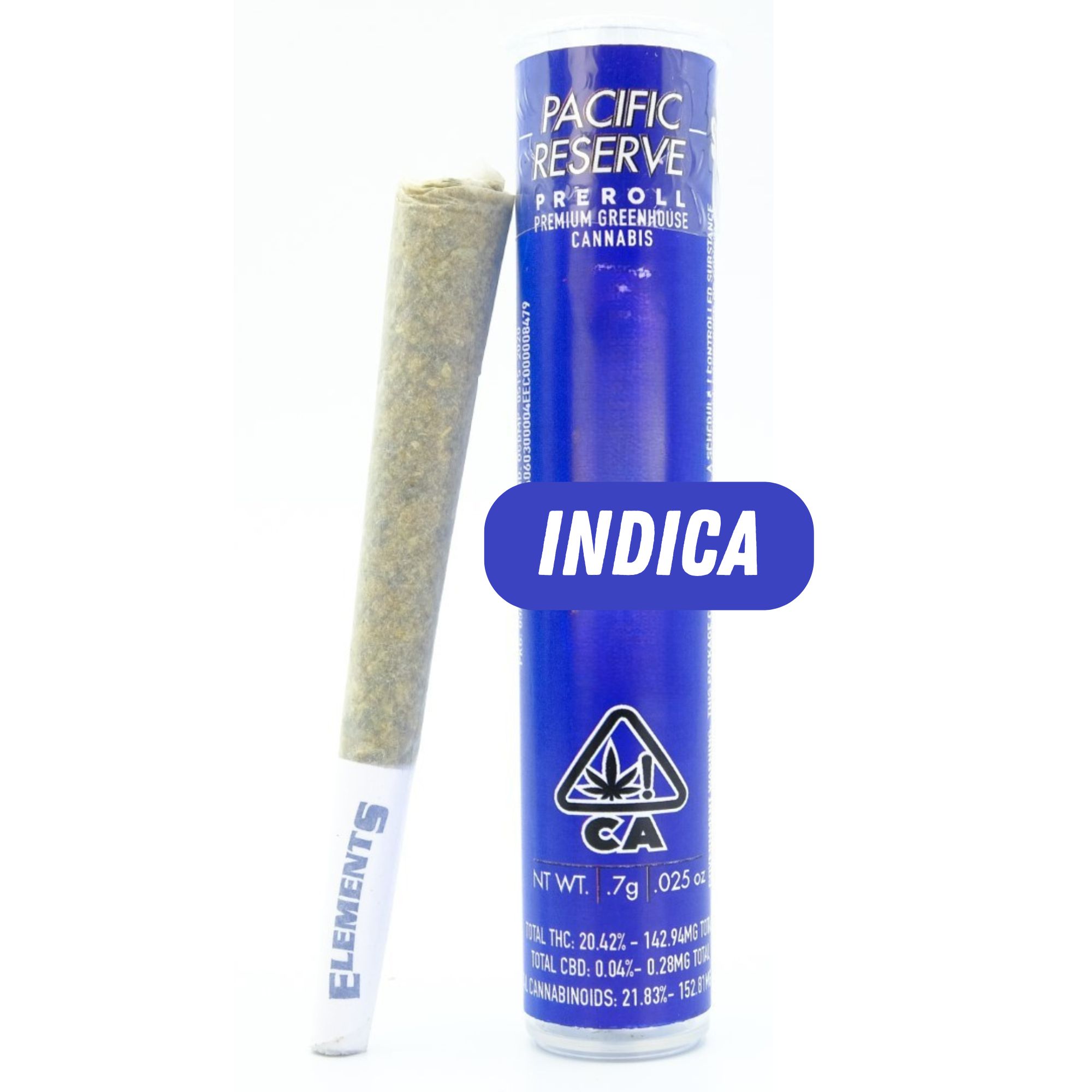 Photograph of product: Tropicana Black .7g Pre-Roll - Pacific Reserve