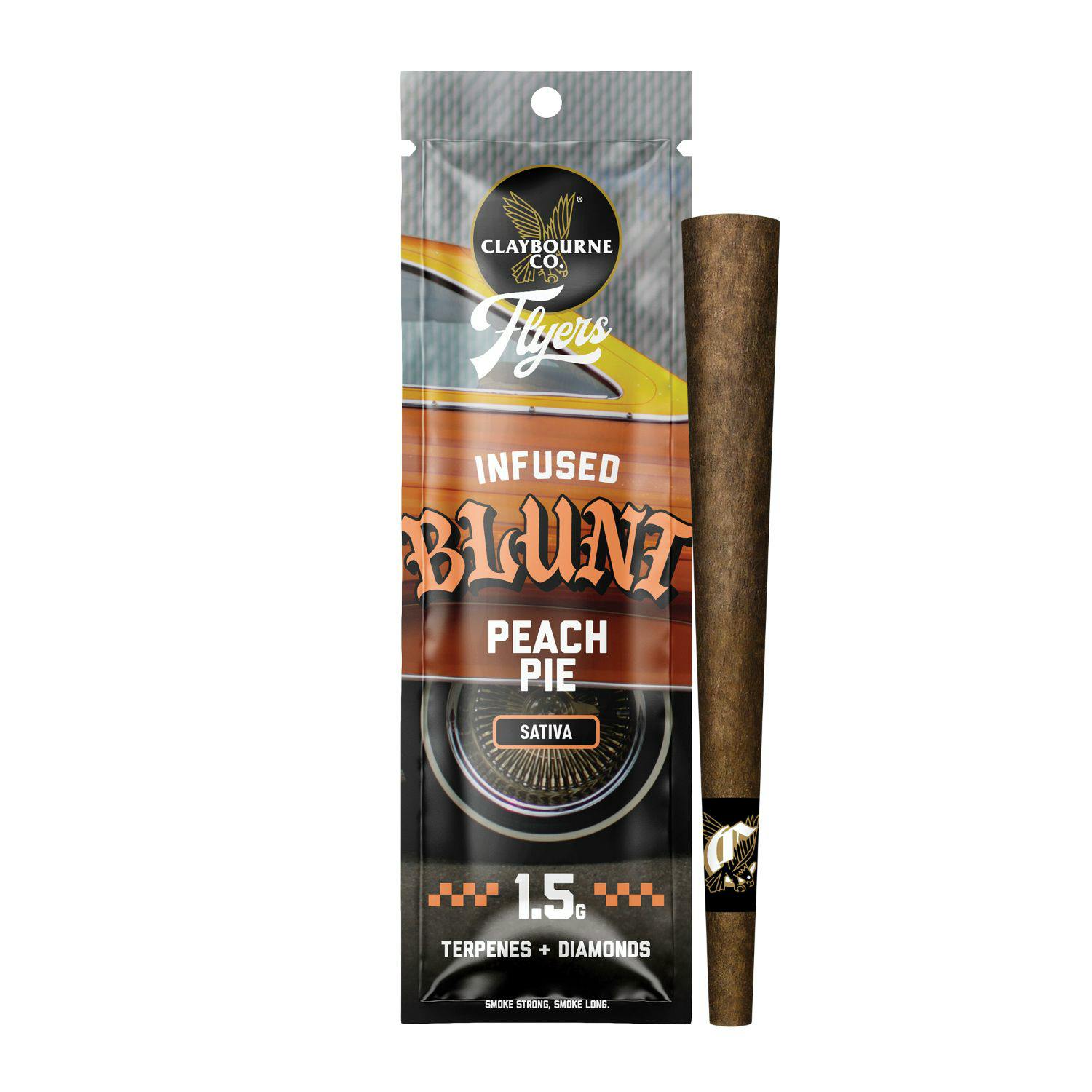 Photograph of product: Claybourne Co. - Peach Pie - 1.5G - Infused Blunt