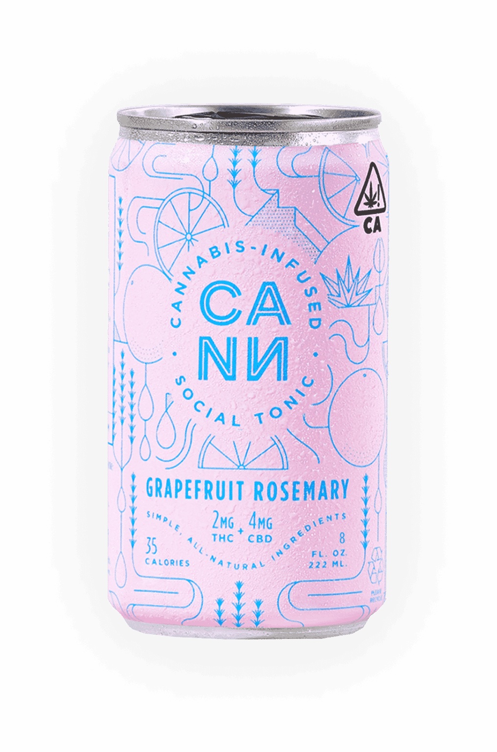 Photograph of product: CANN | Bev 4mg | Grapefruit Rosemary 6pk
