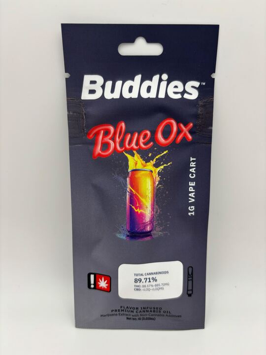 Photograph of product: Flavored Distillate | 510 Thread | Blue Ox | 1g