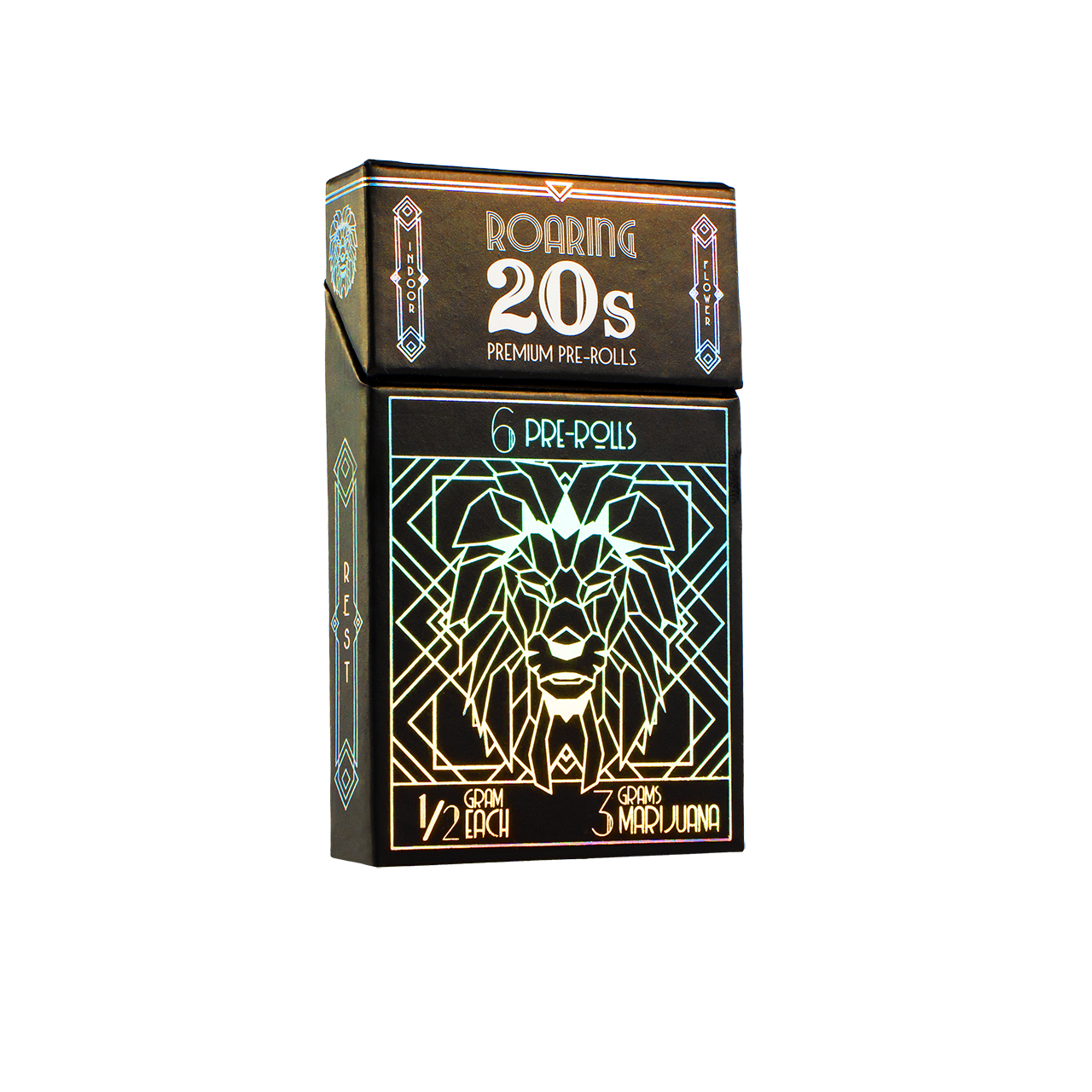 Photograph of product: Roaring 20s REST 6 Pack Prerolls 3g - Fresh Fritter