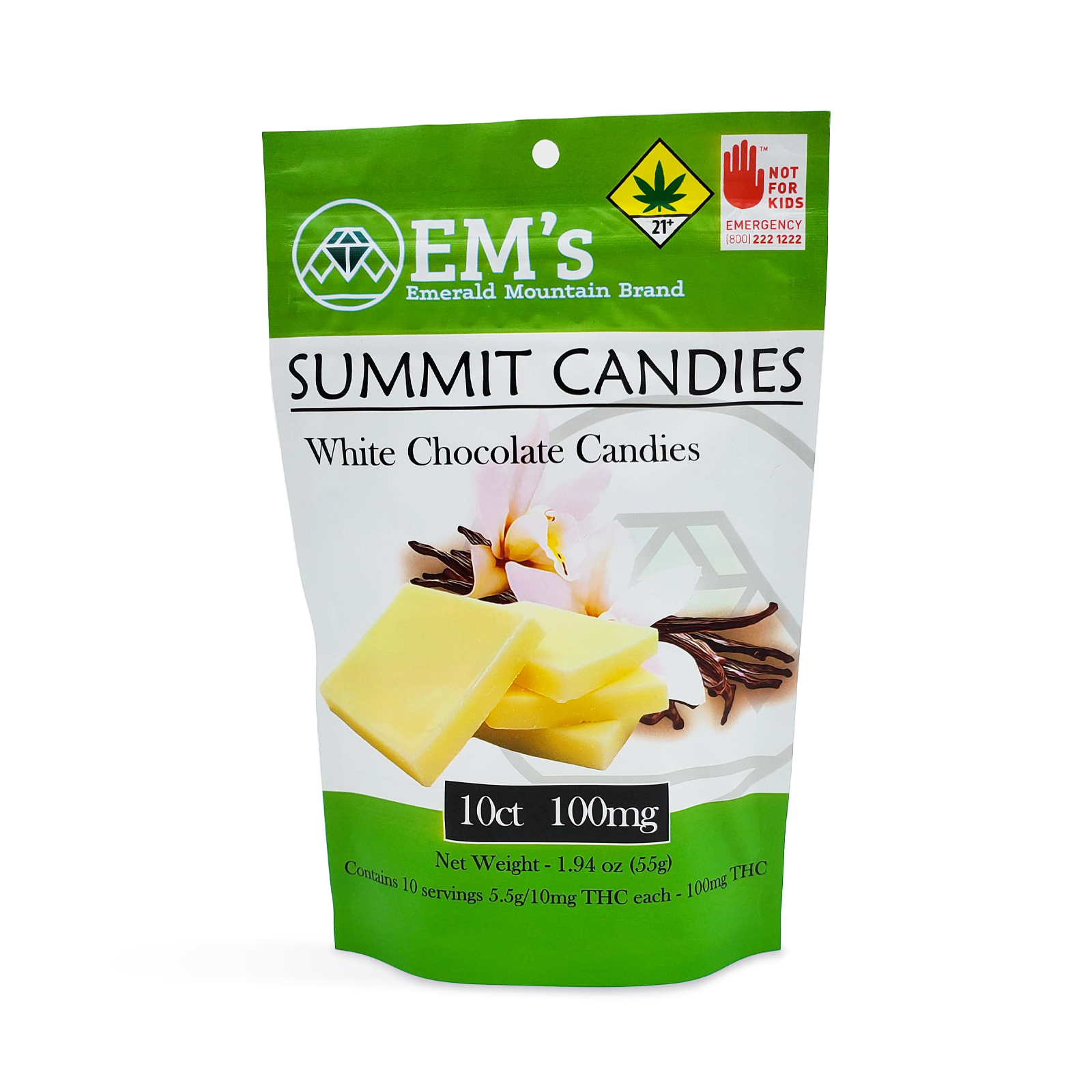 Photograph of product: White Chocolate Candies 10-pack