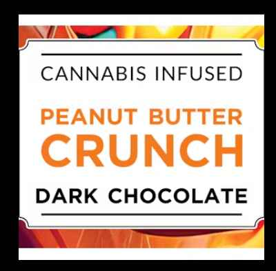 Photograph of product: Peanut Butter Crunch Chocolate Bar - 100mg  - AU Firestorm