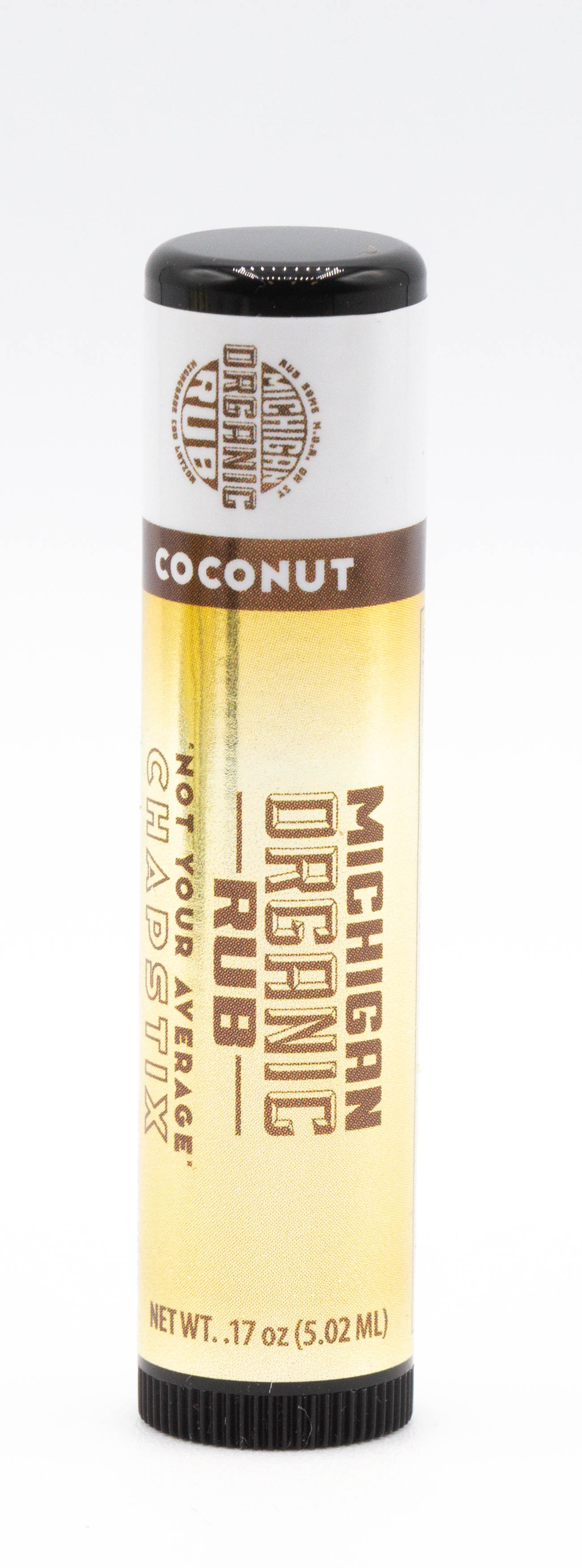 Photograph of Product: Michigan Organic Rub - CBD Chapstick - Coconut (50mg)